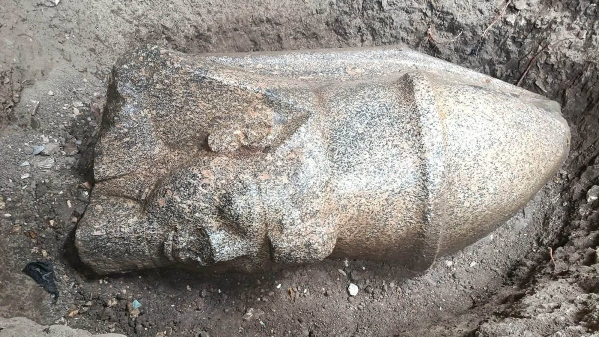 اكتشاف تمثالين نادرين لرمسيس الثاني في بهبيت الحجارة بمصر
